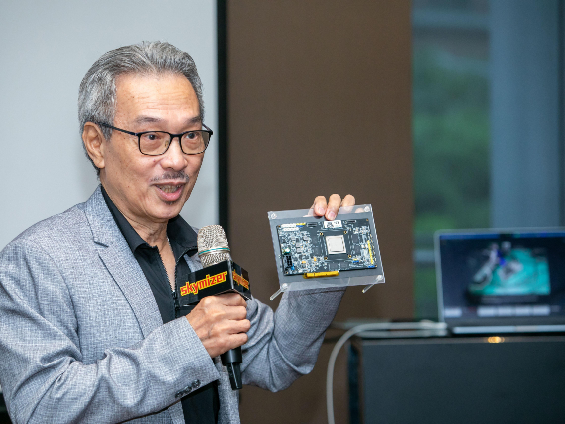 全球首款地端AI晶片　Skymizer28奈米單卡也能跑兆級大語言模型   