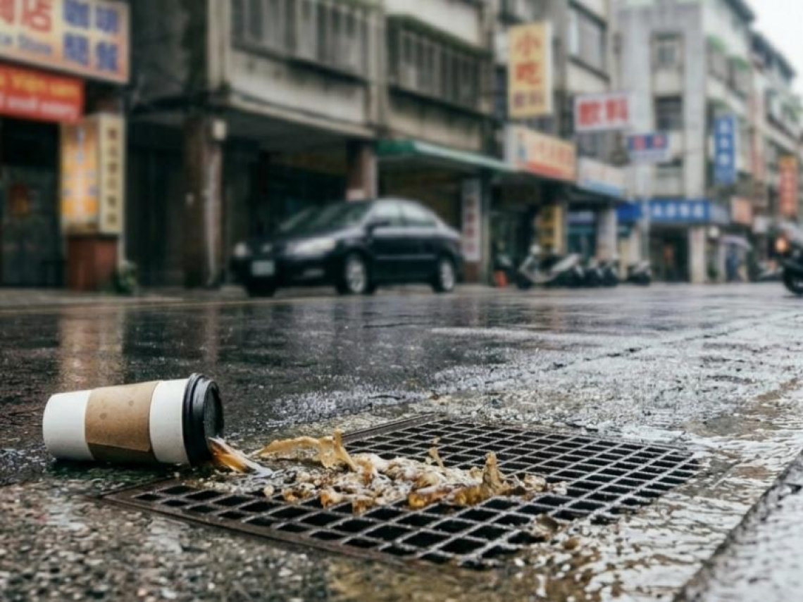 咖啡倒水溝竟然是違法的！他遭檢舉挨罰3600元喊沒宣導…環保局理由曝光：可處最高6千元罰鍰