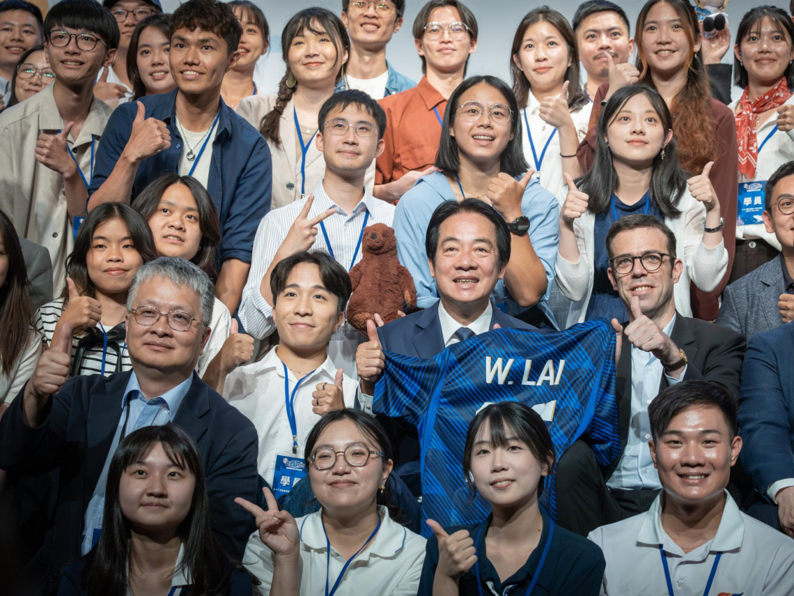 百億助青年海外圓夢！36位青年赴法交流，總統賴清德：看見台灣新世代外交家與太空人