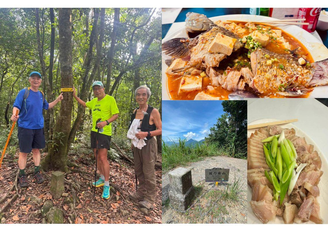 秀山知名不只黑毛豬三層肉、茶油鷄全台第1…謝金河探訪熱門登山路線，站在拔刀爾山頂，想著秀山美食