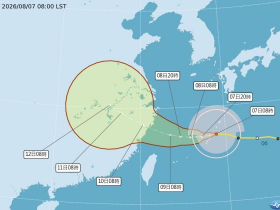 天氣／白海豚颱風海警準備、最新路徑圖！豪大雨紫爆區、影響時間曝光，8/8颱風假機率多大，10日報先看