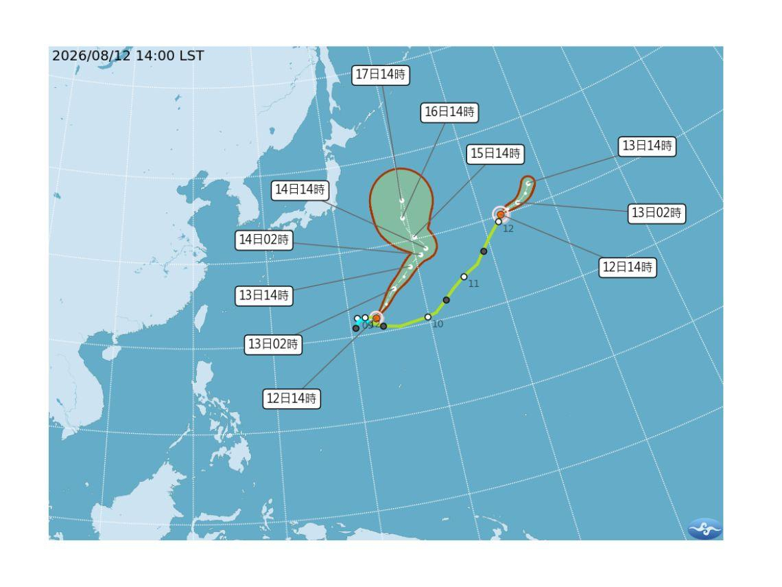 天氣／南卡颱風路徑曝光！雷陣雨還沒下完到何時？高溫36度繼續…後面還有新熱帶系統，10日報先看