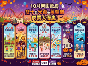 2026雙十光復連假、萬聖節優惠！六福村、小人國、麗寶、義大、九族、劍湖山、花蓮海洋公園「免費玩樂園」攻略