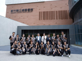 竹縣文化新地標！總圖公共藝術揭幕 楊文科宣告試營運開跑