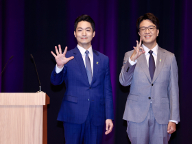 沈伯洋蔣萬安辯論直播中／台北市長候選人攻防、交叉詰問流程，首次加入追問機制 ！4大議題一次看