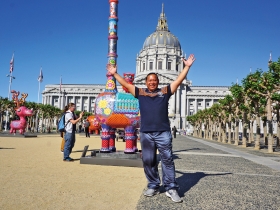 洪易，台灣第一人 到舊金山開動物派對