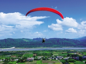 在天際間翱翔享受寂靜 在瀑布岩石中挺進尋求突破 脫胎換骨 上山下海有感迎新