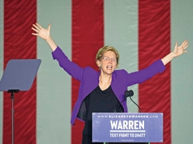 左派女戰將華倫  將成川普新勁敵？