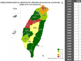 台北市7例確診最多　武漢肺炎縣市分布開放查詢