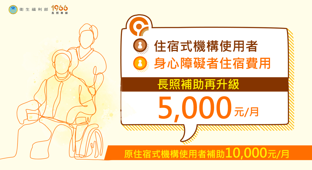 長照補助新制,長照住宿機構補助,長照住宿補助