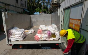 中元祭祖表誠意 紙錢集中最有心 以功代金便利捐 迴向功德萬代興