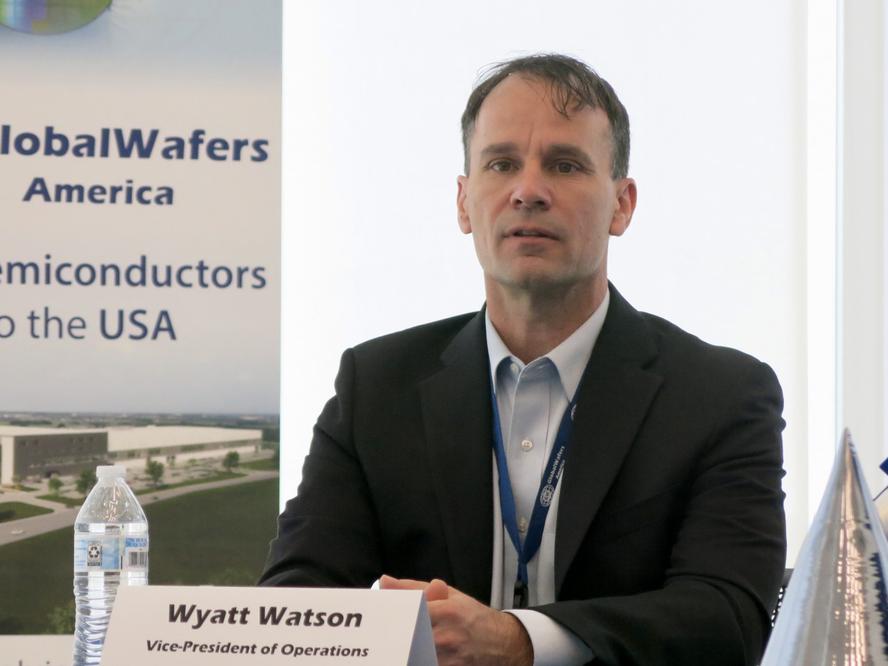 環球晶子公司GlobalWafers America(GWA)副總經理Wyatt Watson