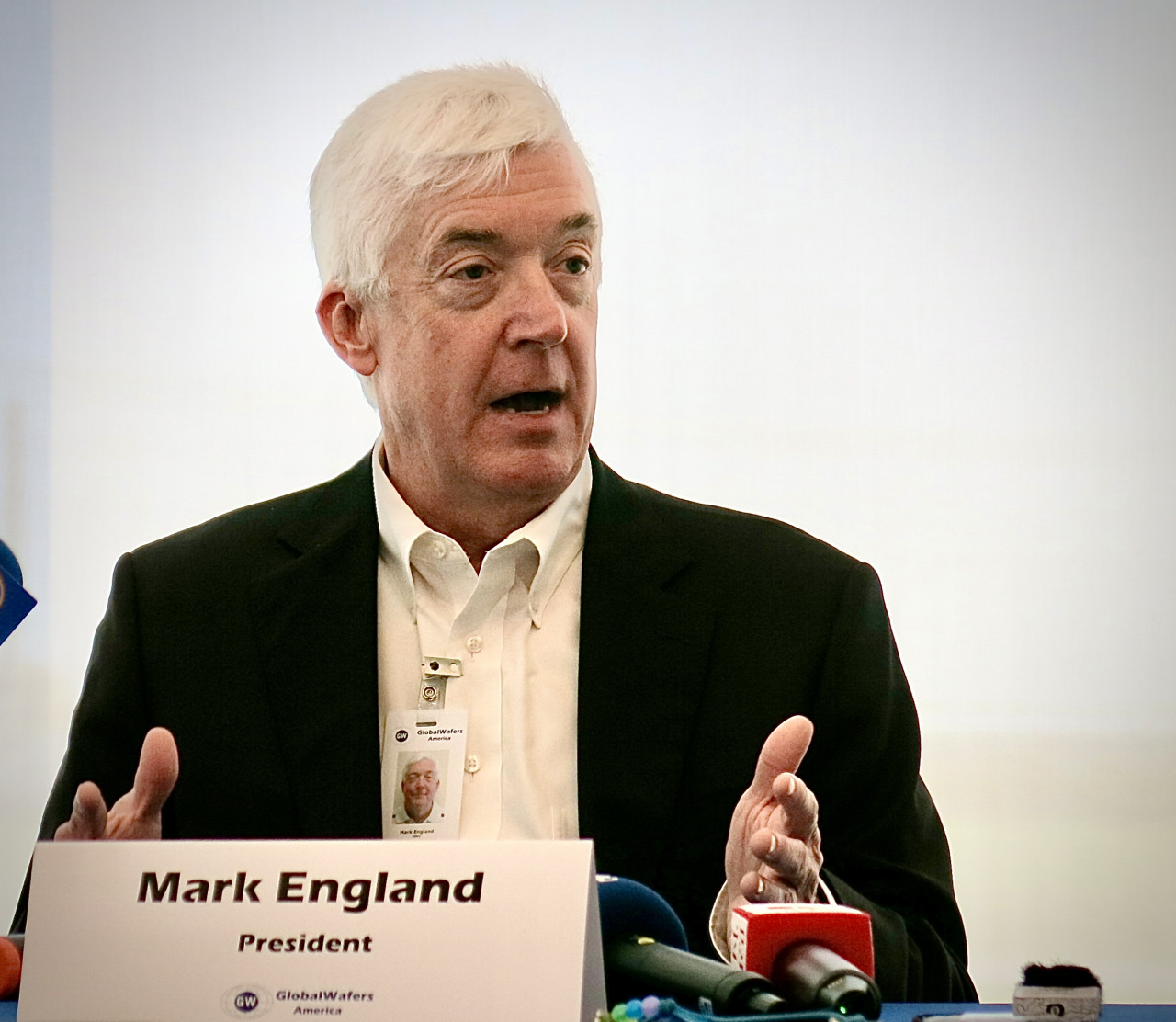 環球晶子公司GlobalWafers America(GWA)總經理Mark England