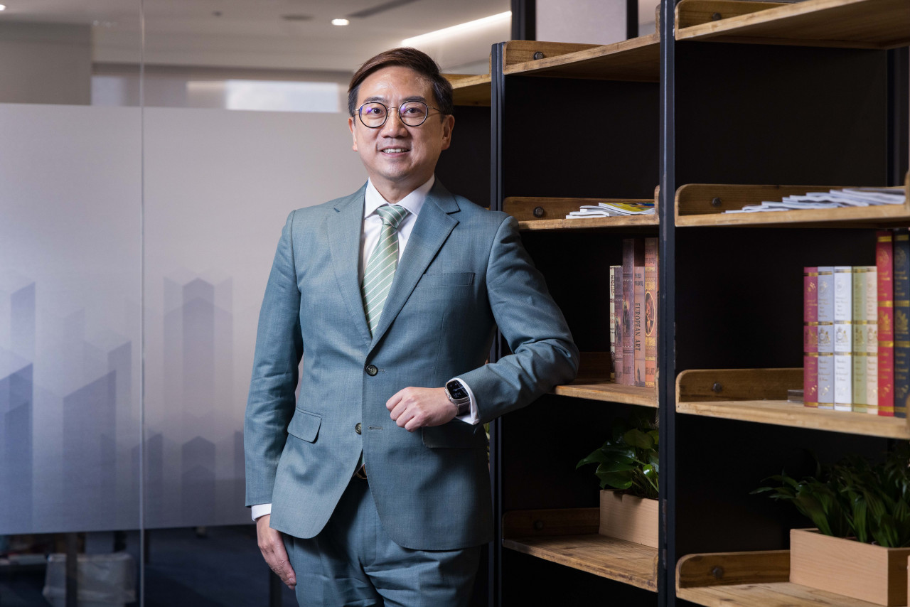 玉山投信總經理梅以德表示，轉入玉山金控後，與保德信的合作仍將延續。（攝影／唐紹航）