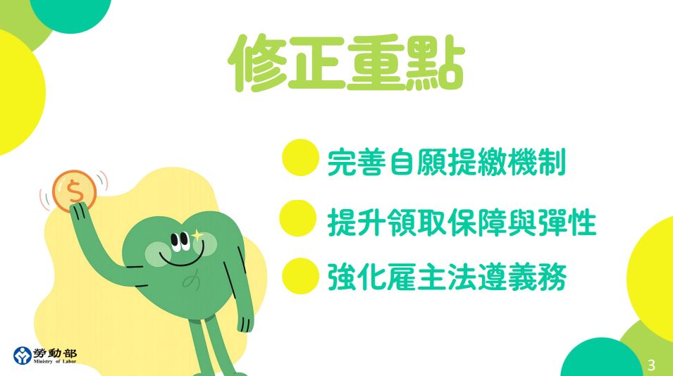 勞退新制修法退休金月退