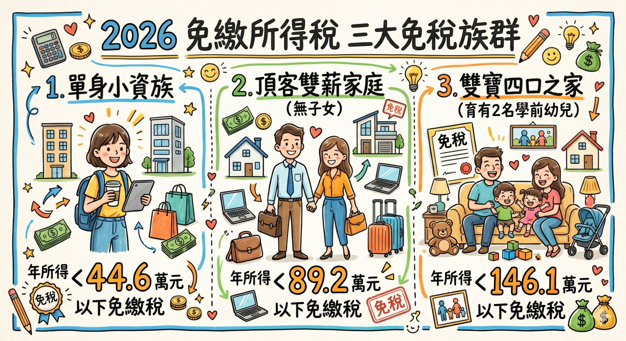 2026報稅免稅門檻、最新扣除額