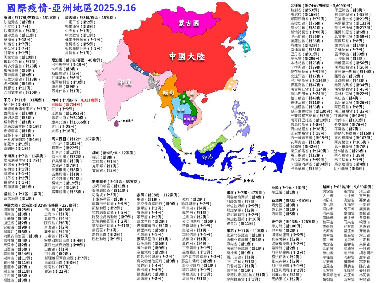 非洲豬瘟亞洲疫情