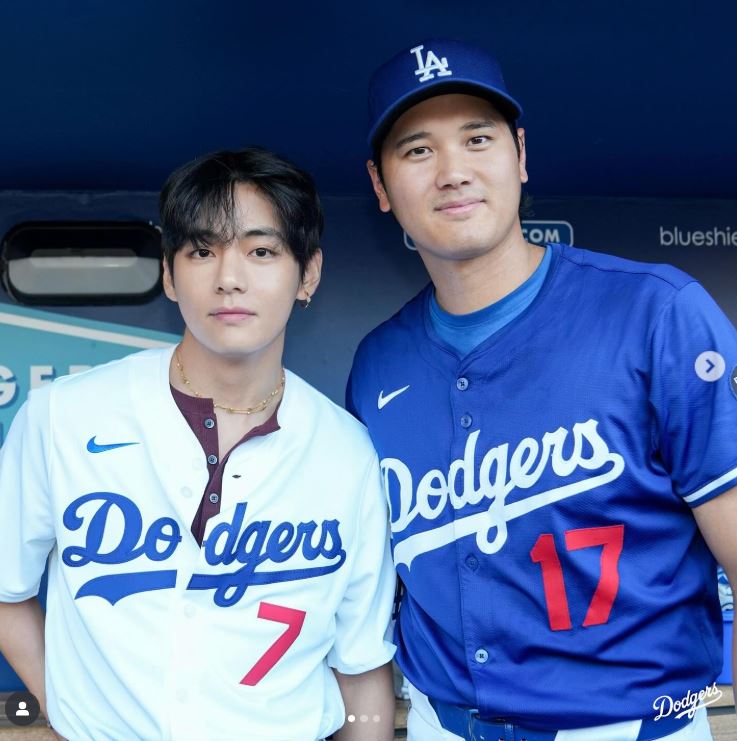 BTS成員Ｖ和大谷翔平