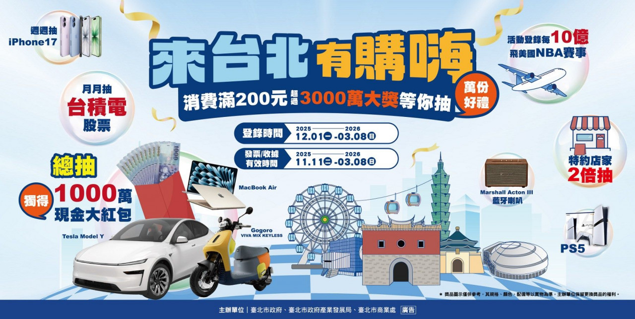 台北有購嗨抽獎