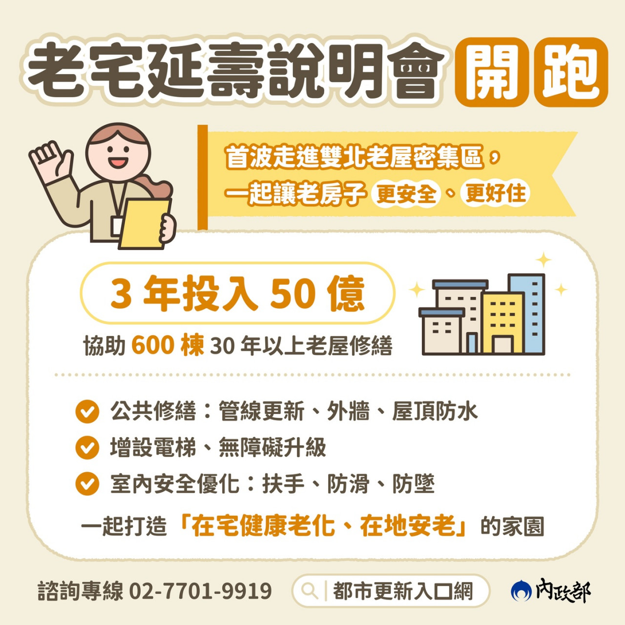 老宅延壽補助說明會補助金額補助項目