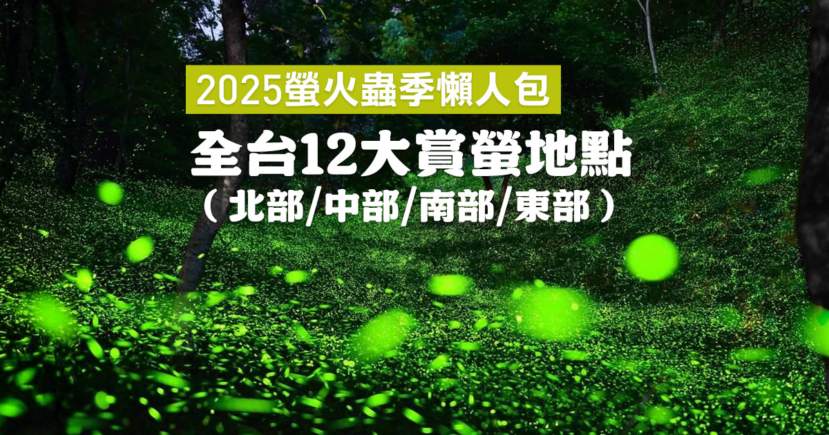 2025螢火蟲季攻略!全台12大賞螢地點,最佳賞螢時間、親子同遊生態導覽、夜間賞螢導覽,注意事項全公開 - 今周刊