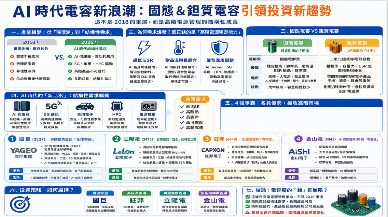 國巨(2327)、華新科(2492)...被動元件概念股誰受惠？