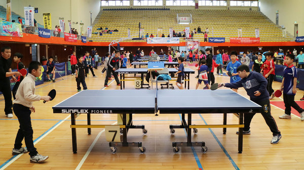 林右昌市長出席2017全國少年桌球菁英賽決賽基隆賽區開幕式，期勉選手勇奪佳績