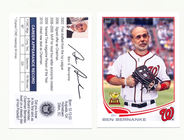 柏南克也是棒球迷……