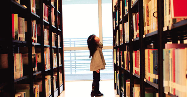 喬喬:圖書館收藏了好多書、 好多開心的時光！