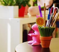 乾一杯！用小麥草筆座，敬我們健康愉快的人生！