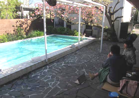 哇，這間星巴客有游泳池！