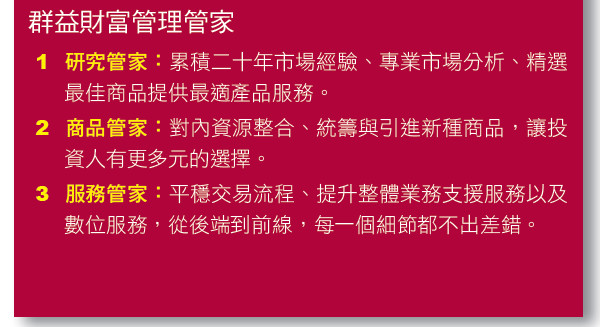 群益金鼎證券「一站購足」信託平台, 在微利世代創造高收益