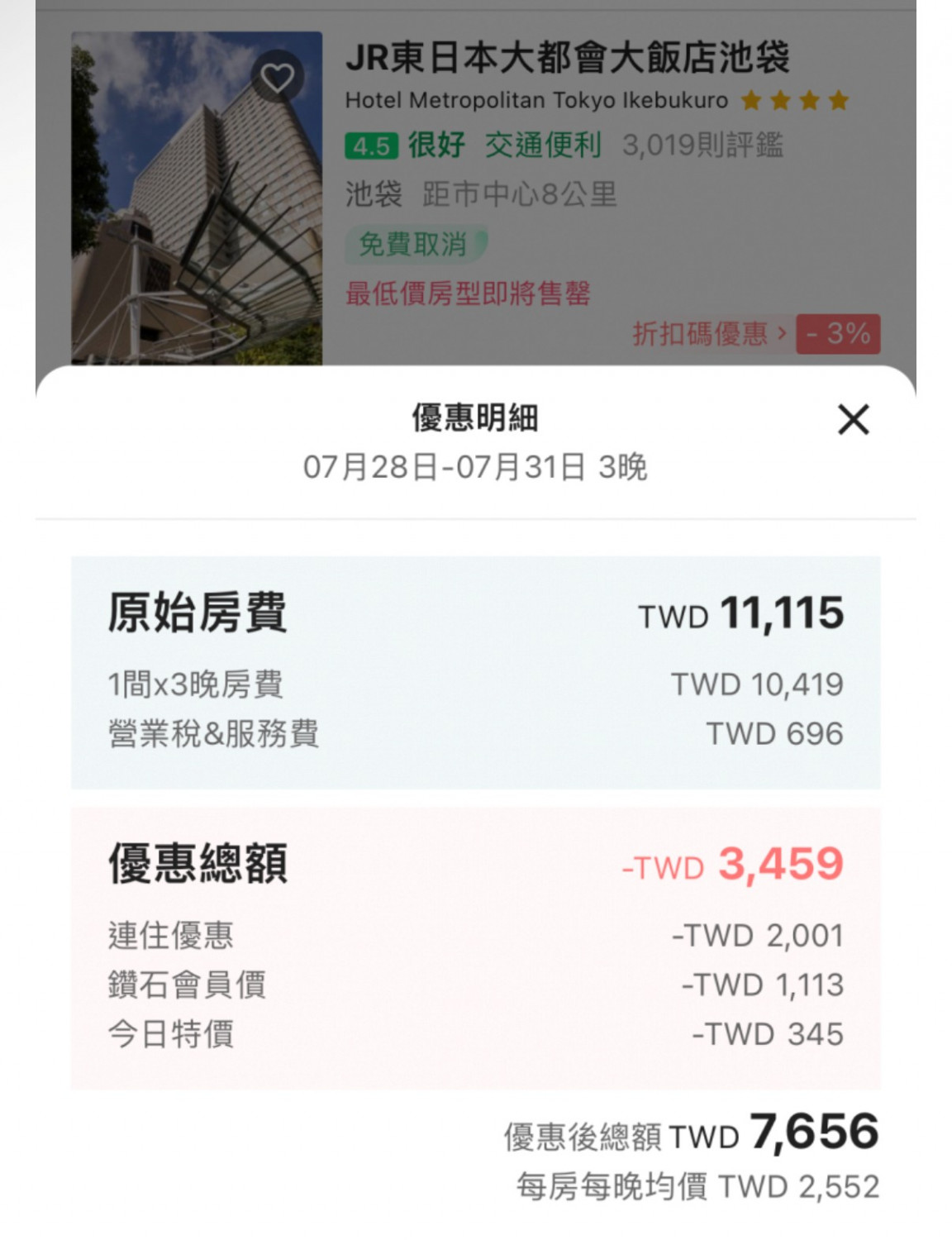易遊網,訂房,折後價展示