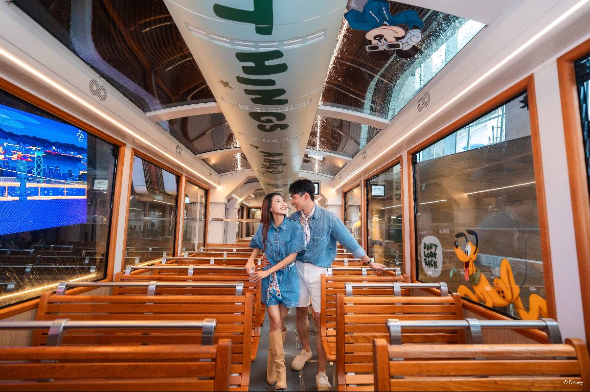 山頂纜車,香港,太平山,透明,車廂