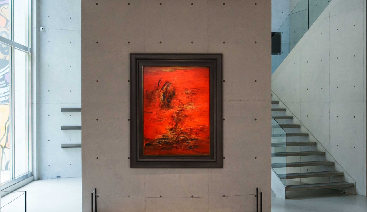 趙無極畫作再上拍、作品價格曾成交20億！他用鮮紅色畫這幅「估價逾3億」…一文認識「亞洲油畫一哥」