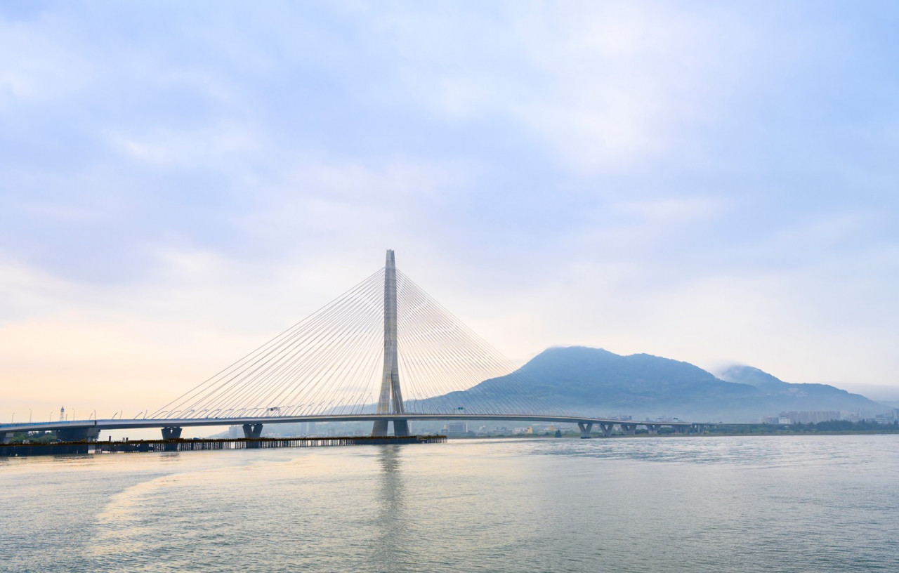 淡江大橋，通車