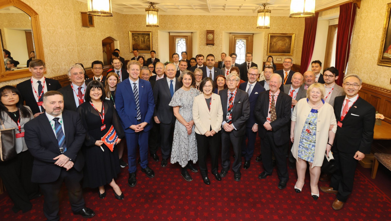 蔡英文於英國國會發表演說