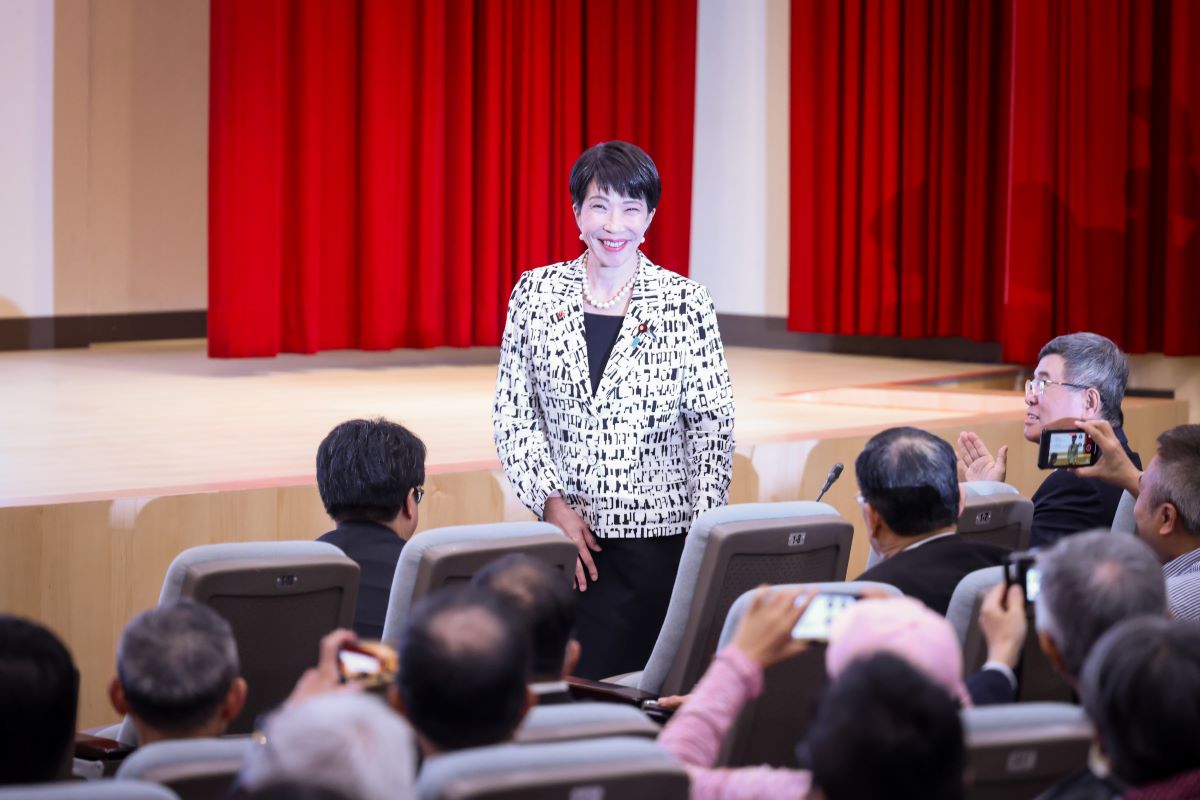 高市早苗上半年曾經訪台。