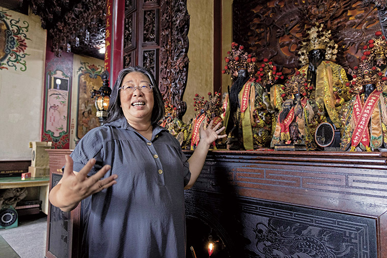 ▲賴雅玫從台北移居到社區附近,成為華南社區、雲林山海線農產品的形象推手。(攝影:唐紹航)