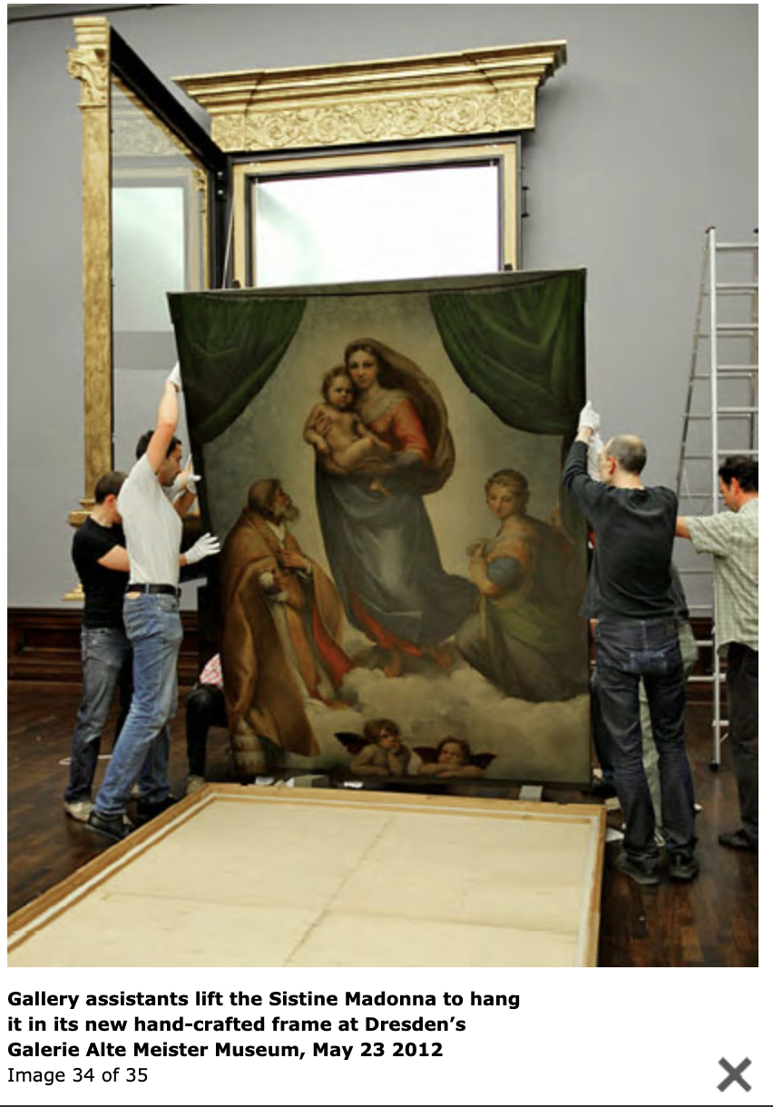 原作在德勒斯登重新裝框