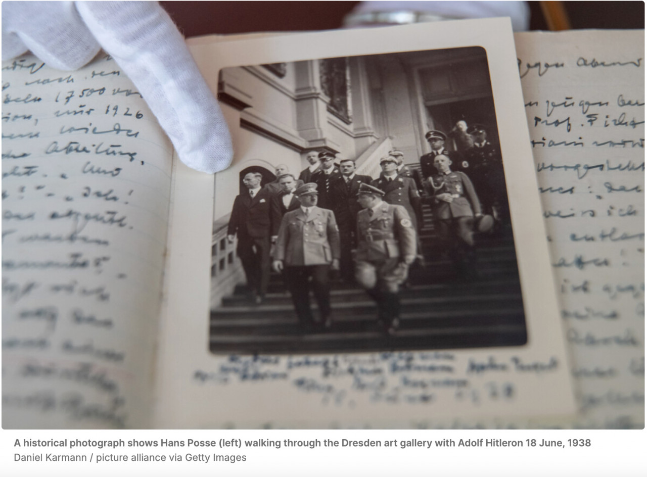 希特勒參觀德勒斯登美術館