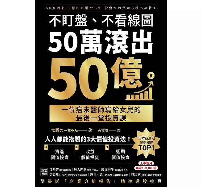 不盯盤、不看線圖,50萬滾出50億