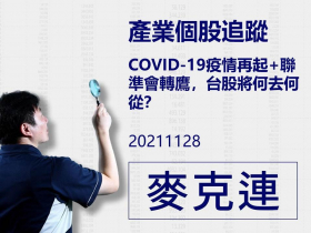 【麥克連】20211128產業個股追蹤：COVID-19疫情再起+聯準會轉鷹，台股將何去何從？