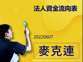 【麥克連】20220607法人資金流向表