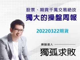 【獨孤求敗】FED加強鷹派？交易途中停看聽 (2022/03/22)
